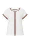 Conquista Women's Neutrals Sleeveless Summer Top In White