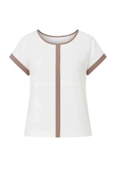 Conquista Women's Neutrals Sleeveless Summer Top In White