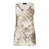 Conquista Women's Neutrals Soft Marble Elegance Tank Top
