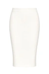 Conquista Women's Neutrals Stretch Pencil Skirt In Cream In White