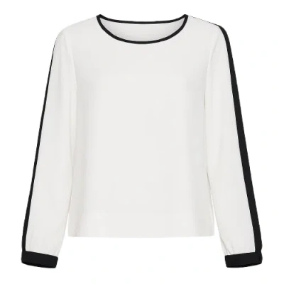 Conquista Women's Neutrals Trim Detail Top