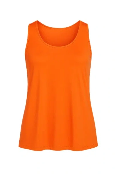 Conquista Women's Orange Back Detail Sleeveless Top