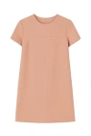 Conquista Women's Orange Sack Dress In Crepe Fabric In Orange