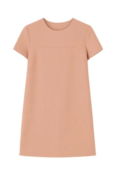 Conquista Women's Orange Sack Dress In Crepe Fabric