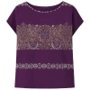 Conquista Women's Oversized Sleeveless Print Top