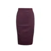 Conquista Women's Pink / Purple Brokart Pencil Skirt In Pink/purple