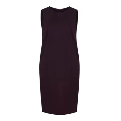 Conquista Women's Pink / Purple Burgundy Punto Di Roma Sleeveless Sack Dress In Pink/purple
