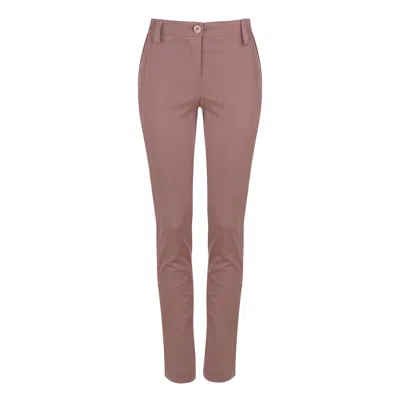 Conquista Women's Pink / Purple Chic Mauve Tencel-blend Trousers In Pink/purple