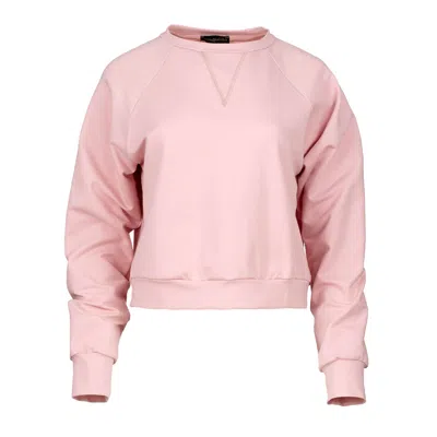 Conquista Women's Pink / Purple Cropped Pink Sweatshirt In Pink/purple