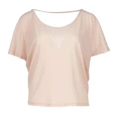 Conquista Women's Pink / Purple Dusty Pink Drape Back Top In Pink/purple