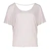 Conquista Women's Pink / Purple Light Pink Drape Back Top In Pink/purple