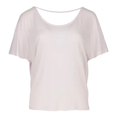Conquista Women's Pink / Purple Light Pink Drape Back Top In Pink/purple