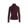 Conquista Women's Pink / Purple Maroon Turtle Neck Top By  In Sustainable Fabric In Pink/purple