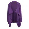 CONQUISTA WOMEN'S PINK / PURPLE OPEN-FRONT KNIT STYLE LONG CARDIGAN
