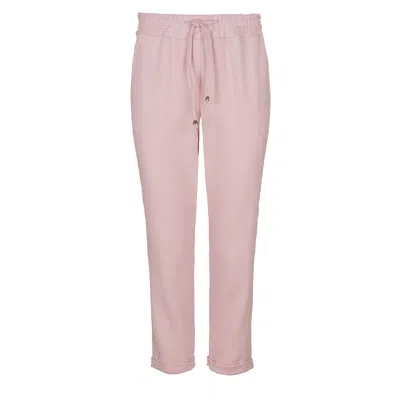 Conquista Women's Pink / Purple Pink Cropped Sweatpants In Pink/purple