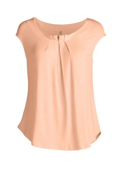 Conquista Women's Pink / Purple Pleat Detail Top In Pink/purple