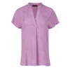 Conquista Women's Pink / Purple Sleeveless Jacquard Top In Pink/purple