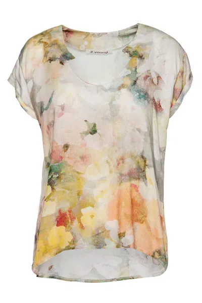 Conquista Women's Print Cap Sleeve Top
