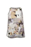 Conquista Women's Print Halter Neckline Top