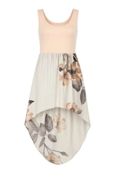 Conquista Women's Print High Low Hem Dress