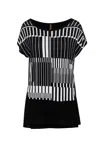 Conquista Women's Print Sleeveless Top In Black By  Fashion In Black