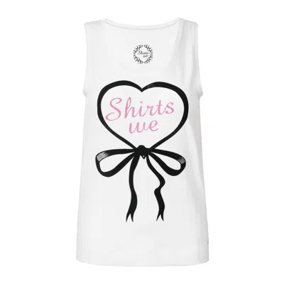 Conquista Women's Printed Sleeveless Top In White