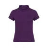 Conquista Women's Purple Short Sleeve Mauve Top In Purple
