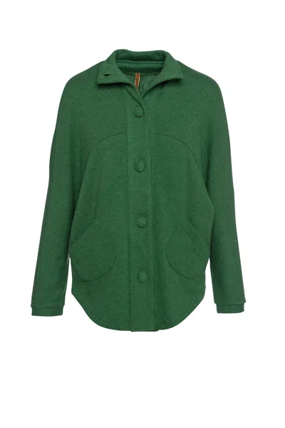 Conquista Women's Raglan Sleeve Jacket In Green