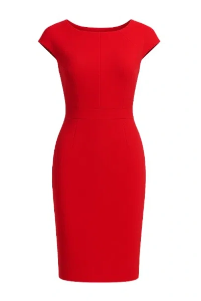 Conquista Women's Red Cap Sleeve Dress