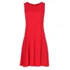 Conquista Women's Red Colour Cloche Dress In Red