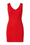Conquista Women's Red Sleeveless Drape Back Dress 2young In Red