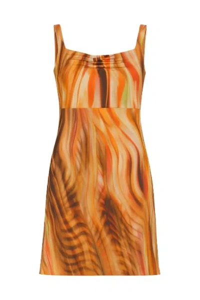 Conquista Women's Ruched Print Dress