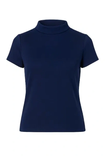 Conquista Women's Short Sleeve Blue Top
