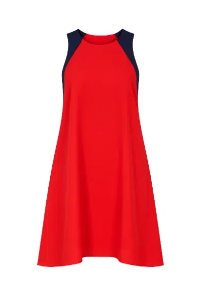 Conquista Women's Sleeveless A Line Red Dress