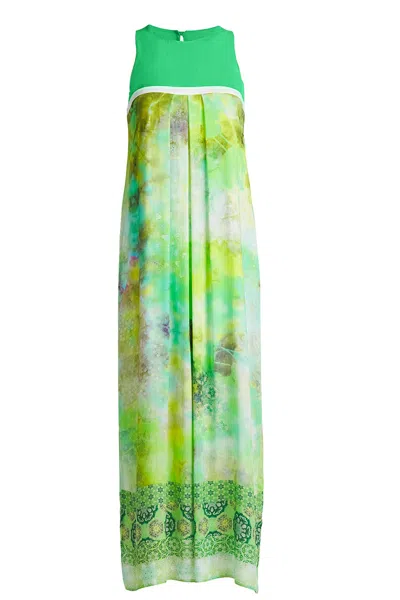 Conquista Women's Sleeveless Maxi Dress In Green