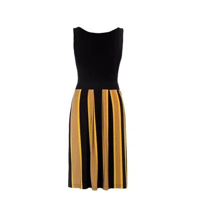 Conquista Women's Sleeveless Summer Dress In Black