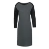Conquista Women's Straight Grey Dress With Grey Detail In Grey