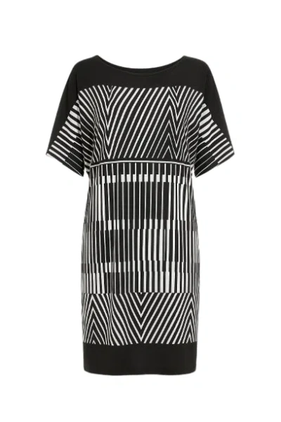 Conquista Women's Straight Print Dress In Black