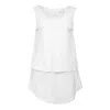Conquista Women's White Layered Tunic In White