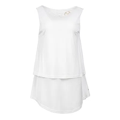 Conquista Women's White Layered Tunic