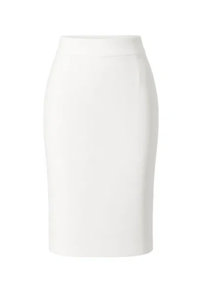 Conquista Women's White Pencil Skirt