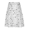 Conquista Women's White Polka Dot Cloche Skirt In White