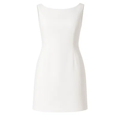 Conquista Women's White Sleeveless Empire Line Dress