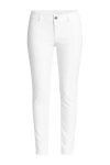 Conquista Women's White Straight Leg Trousers In White