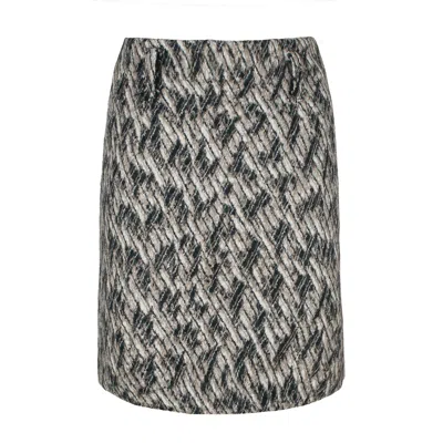 Conquista Women's Wool Blend Mini Skirt By  In Black