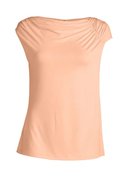 Conquista Women's Yellow / Orange Sleeveless Asymmetrical Top In Yellow/orange