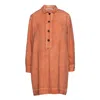 Conquista Women's Yellow / Orange Tencel Orange Shirt Dress In Yellow/orange