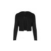 CONQUISTA WOMEN'S ZIGZAG BLACK KNIT CARDIGAN