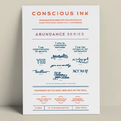 Conscious Ink Abundance Variety 10-pack In White