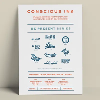 Conscious Ink Be Present Variety 10-pack In White